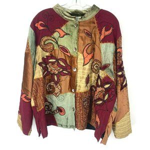 Sybelle Rayon Blend Button Front Blouse Top Sz XL